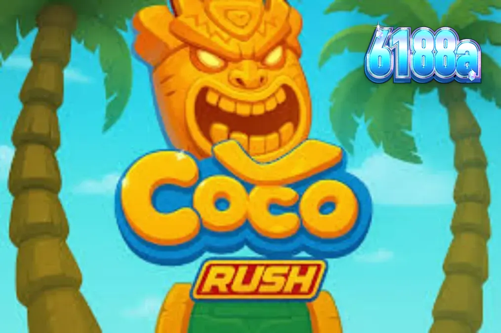 Interface vibrante do slot Coco Rush com elementos tropicais